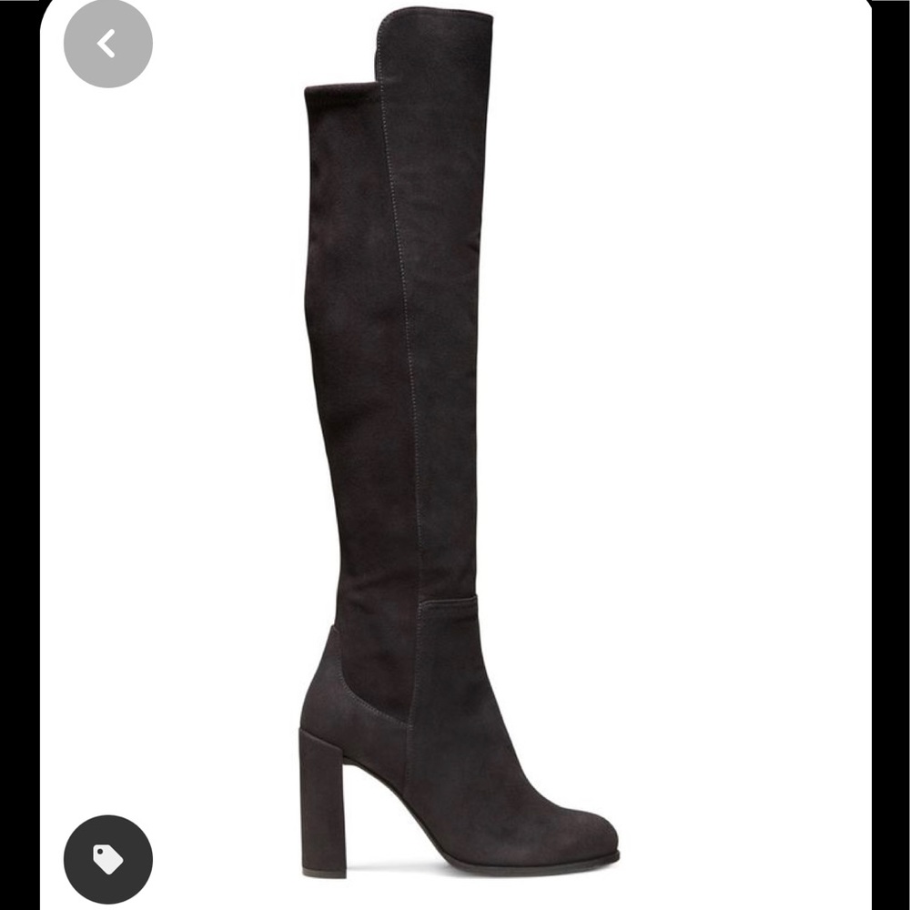Stewart Weitzman Alljill Anthracite Suede Boot